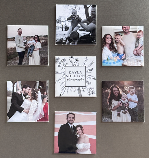 Custom Fridge Magnets Made in Cincinnati, OH. Family Gifts, Birthday Gifts, Wedding Favors, Custom Wedding Presents.